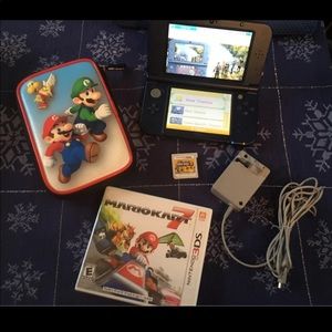 Nintendo 3ds xl galaxy in blue/purple